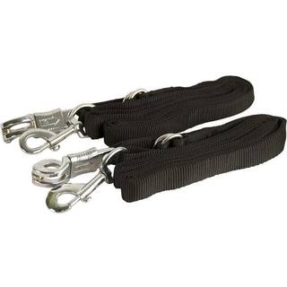 Gatsby Leather Company 284219 Justerbar nylonkrydserier med panik Snap Black 5-9 '