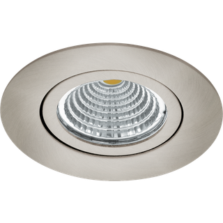 EGLO SALICETO indbygningsspot, LED 6W 2700K, børstet stål