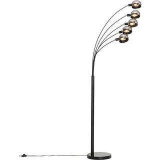 Design gulvlampe sort med guld 5-lys - Sixties Marmo