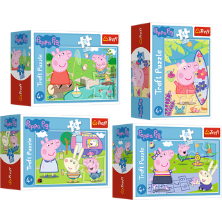 Peppa Gris: Peppas Glade Dag - mini puslespil med 54 brikker - forskellig