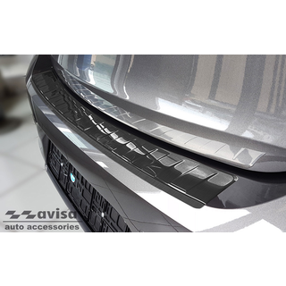 Læssekantbeskytter - Opel Corsa F VI Edition/ Elegance hatchback 5-dørs 2019-> / Corsa-e Rustfrit Stål - Sort Børstet Stål - Hurtig levering