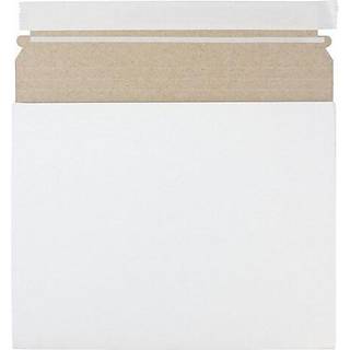 Jampapir Udvidelig foto mailer konvolutter med skræl og forsegling lukning - 10 x 7 3/4 x 1 - Hvid - 6 stive mailere/pakke