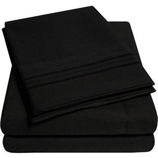 1500 Supreme Collection California King Sheet Sets Black - Luxury Hotel Bed Seng
