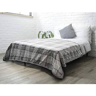 Pavilia Light Grey Plaid Sherpa kast t?ppe til sofa Twin Soft Plush Flannel T?ppe & kaster til sengetofa Varm Hyggeligt vinterjulet Blanket Vendb