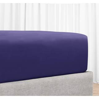 Bl?d konge monteret ark bomuld 100% bomuld 400 tr?dantal ingen pop-off elastisk dyb lomme holdbart sateen v?vet ark med hoved & fodm?rker (konge