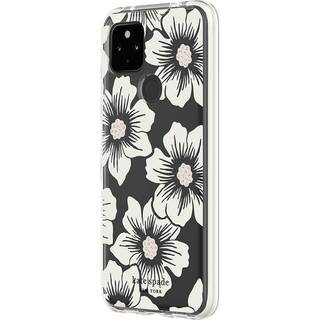 Kate Spade New York Defensive Hardshell Case til Google Pixel 4A (5G) & Google Pixel 4A (5G) UW - Hollyhock Floral Clear/Cream med sten
