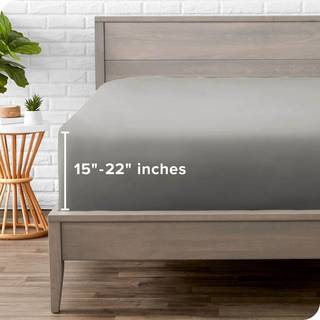 Bare hjem Twin Extra Long Fitted Sheet - Extra Deep Pocket Fitted Sheet - Premium 1800 Microfiber - Ultra -Soft Wrinkle Free - Twin XL Deep Pocke