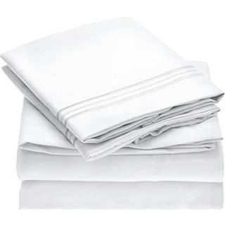 Mellanni Split King Sheets Set - 5 PC Iconic Collection Bedding Sheets & Pillowcases - Hotel Luxury Extra Soft Cooling Bedark - For Women Men Kid