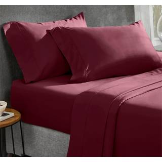 Californiens design den 400 trådtælling 100% bomuldsark King size ark Set Luksusplader og pudebetræk åndbart sengetøj til King Bed Sateen King Be