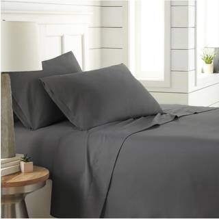 Southshore Fine Living Inc. Classic Soft and Comfortable 4-Piece Sheet Set Queen Slate