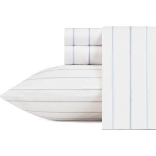Nautica - Sheet i fuld st?rrelse s?t bomuld Percale Preppy Bedding Crisp & Cool Lightweight & Breathable (Skippers Island Light Blue Full)