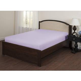 Superity Linned Full Fitted Sheet - 100% bomuld 200 tr?dt?lling Cool Breathable Soft and Comfortable Machine Wash and Dry (fuld 54x75 lavendel)