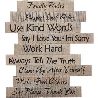 Næsten naturlig 25in. Bondegård træinspirerende vægkunstindretning beige