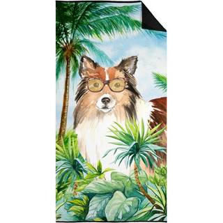 """" Caroline's Treasures CK3000TWL3060 Sheltie Premium Beach-Towels Multicolor """"