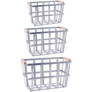 DII Asst galvaniseret metal Urban Modern Basket Set/3