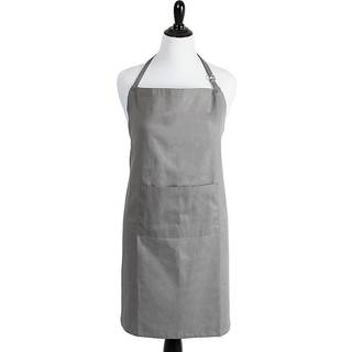 DII Everyday Basic Kitchen Collection Plus Size Apron Gray