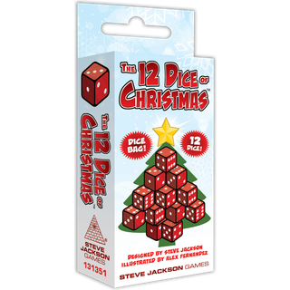 Steve Jackson spil de 12 terninger af julesjegelfamilieferie i 2 til 5 spillere i alderen 10
