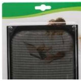PC blæser grill filter - 140x140mm - Sort