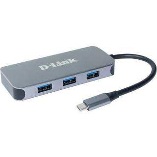 D-Link DUB-2335 dockingstation Ledningsført USB Type-C Grå