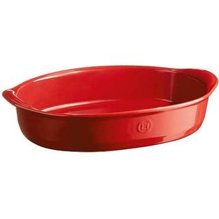 Ovalt keramisk bradefad, 41,5 x 26,5 cm/ 3,8 l, Burgundy - Emile Henry