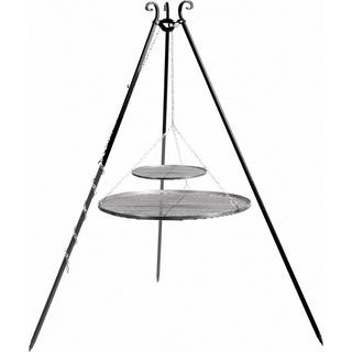 CookKing Tripod Grill 180 cm med Dubbel Grillgaller 80, 40 cm Svart