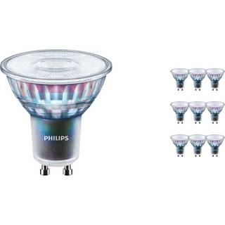 Fordelspakke 10x Philips MASTER LED Spot ExpertColor GU10 PAR16 3.9W 265lm 25D - 927 ekstra varm hvid | bedste farvegengivelse - dæmpbar - erstatter 35W