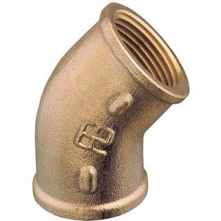 Rørvinkel Guidi 45° Elbow Female/Female, bronze, vinklet 45°, 1/2" G (BSP) (indvendig) til 1/2" G (BSP) (indvendig)