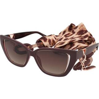 Guess Kvinde GU7816 69F Solbriller Injiceret Bordeaux Brun Cat Eye Normal Skygge