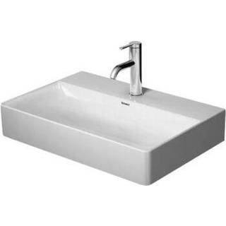 Duravit DuraSquare compact vask 60x40cm uden hanehul, med WonderGliss