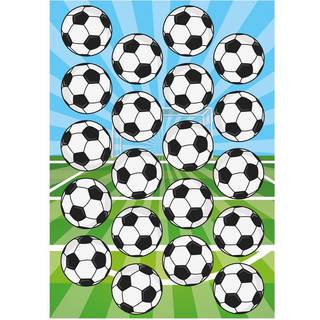 Fodbolde, Kage Print Ø3,5cm - Dekora
