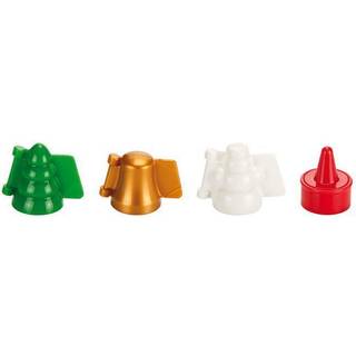 Forme til fyldte julefigurer i marcipan, 3 forskellige motiver