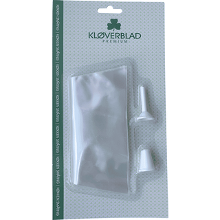 Kløverblad Engangssprøjteposer og 2 Plast Tyller - 10 stk.