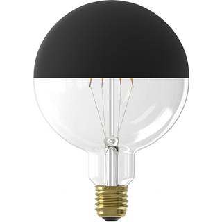 Calex Topforspejl sort LED Globe 4W E27 G125 dæmp