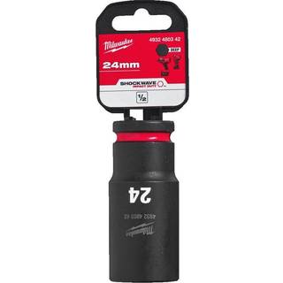 Milwaukee Shockwave Impact Duty Krafttoppe 1/2" kvadratisk dybde 24 mm