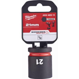 Milwaukee Krafthylse shockwave påvirkning pligt, 1/2", 21 mm