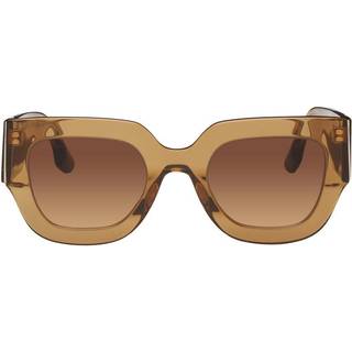 Victoria Beckham Kvinde VB606S 342 Solbriller Acetat Brun Brun Firkantet Normal Fotokromatisk