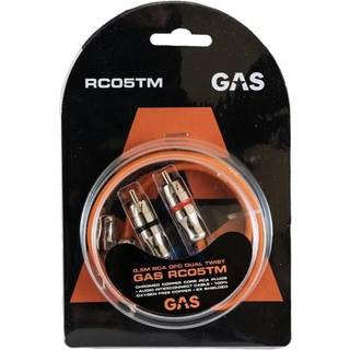 GAS RC05TM dobbeltisoleret RCA-kabel, 0.5 meter