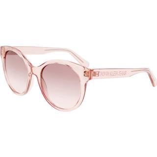 Calvin Klein Kvinde CKJ21628S 671 Solbriller Plast Transparent rose Rosa Rund Skygge