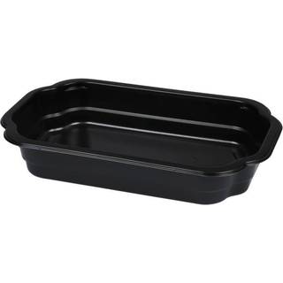 Plastbakke, 25x15,9x4,3cm, 1200 ml PP 1-rums sort