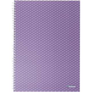 Notesbog Colour'Breeze A4 linjeret lavendel, Esselte 628484, 4stk