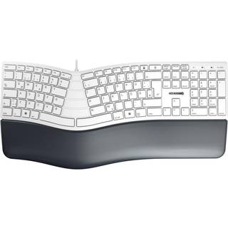 CHERRY KC 4500 ERGO Tastatur Gummitrykknap Kabling Tysk