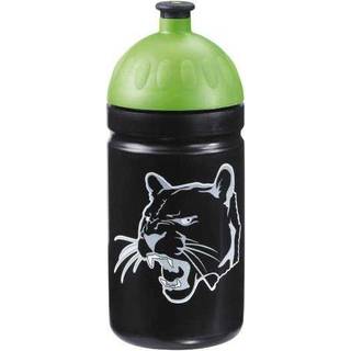 Step by Step 0,5L Trinkflasche Wild Cat, schwarz mit Wildkatze