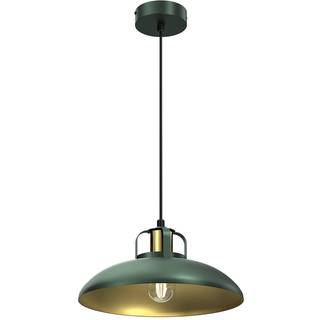 Pendellampe Felix, grøn/guld, 1 lyskilde