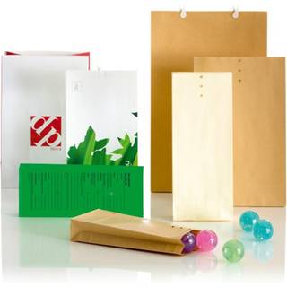 Bong prøvepose med Peel & Seal 425x250x50mm hvid