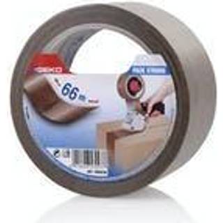 GEKO pakketape 66 meter - brun (På lager i varehus)