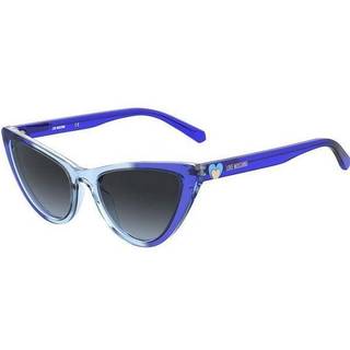 Moschino Love MOL049/S ZX9/GB 54 Solbriller Kvinder Blue - Transparent Azure Blue - 54mm