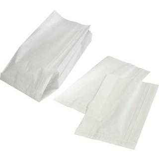 Bagerpose 10kg med sidefals 310/90x535mm hvid. 250 stk