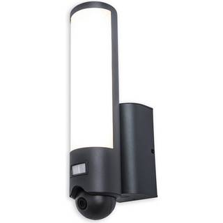 LUTEC connect ELARA udendørs LED væglampe med kamera og sensor, H33,4 cm, IP44, mørk grå