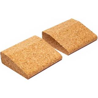 Yogablokke i kork - 2 små kiler - 7,5 x 9 x 3 cm