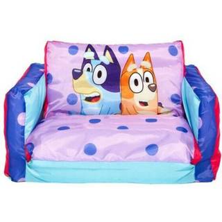 Bluey 2-i-1 Oppustelig Flip Out Sofa, Lyserød/blå